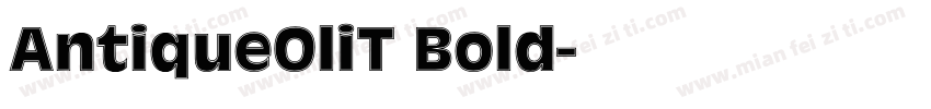 AntiqueOliT Bold字体转换